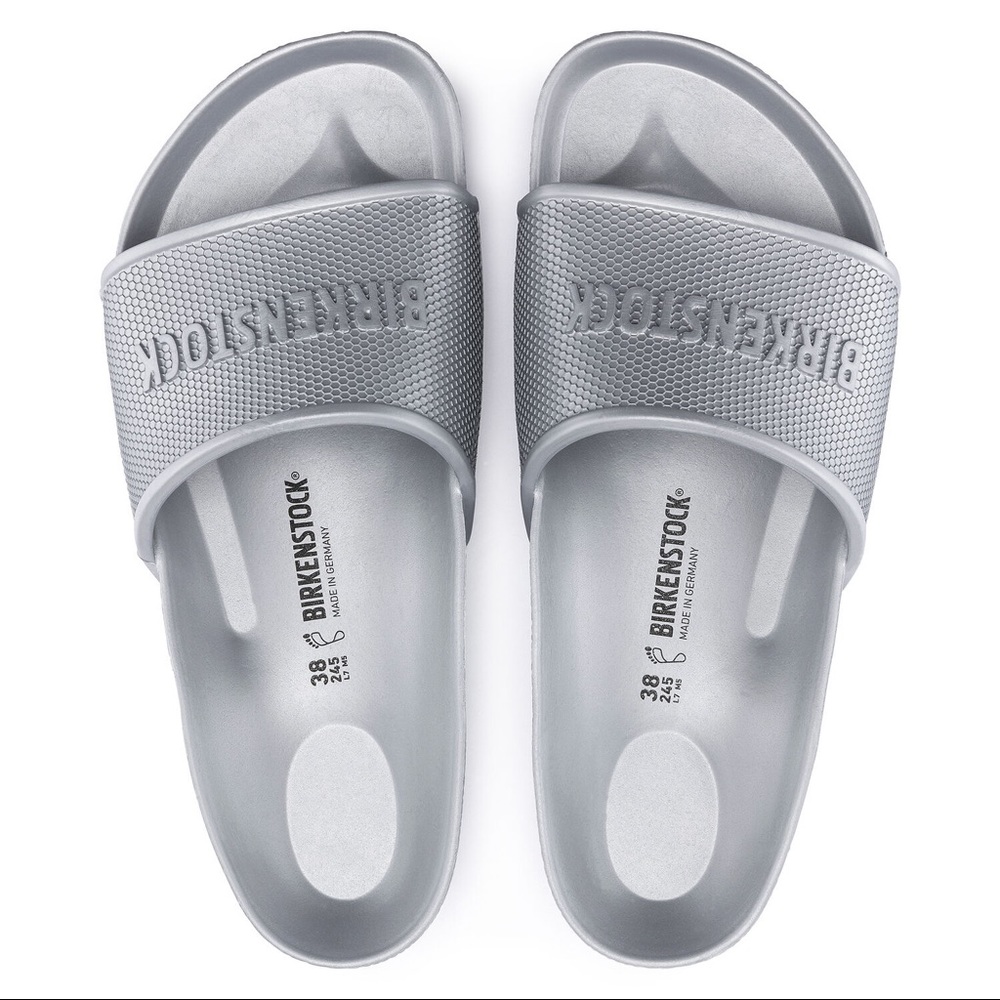 Birkenstock NWT Barbados EVA Metallic Silver